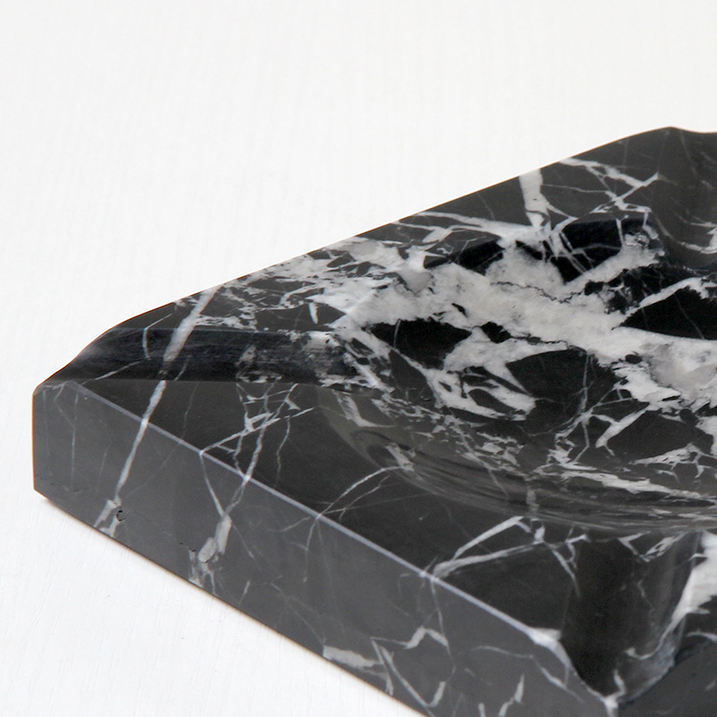 Cenușieră din marmură, stil modern minimalist, gravură