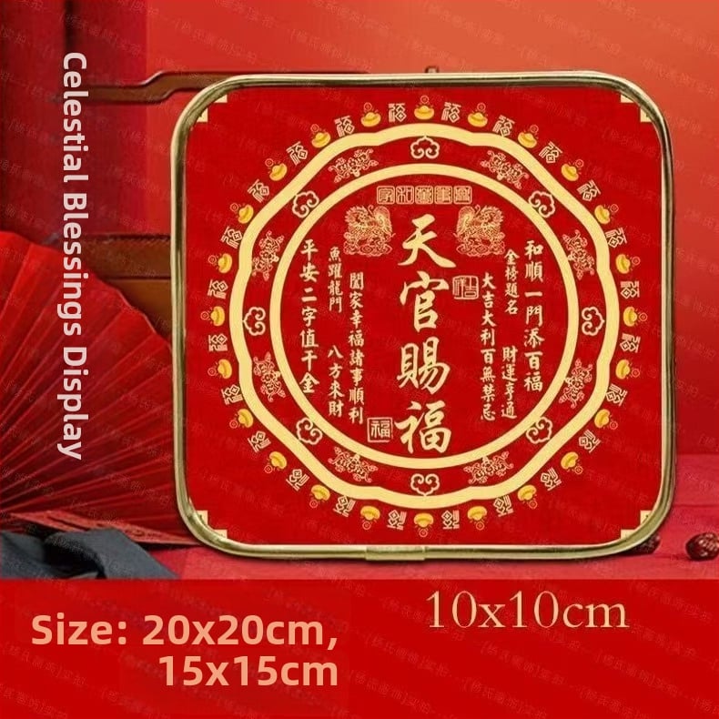 Ornament de masă cu binecuvântare pentru bogăție, Qilin, material PVC, stil modern minimalist, imprimare