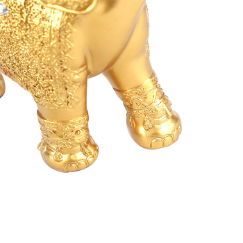 Elefánt anya és gyerek — LISM márkájú műgyanta dísz, otthoni dekoráció