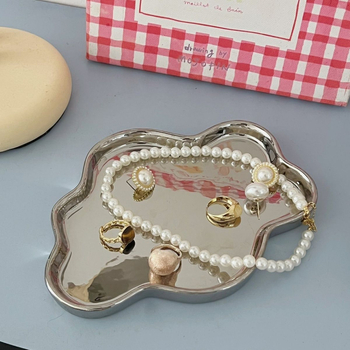 Keraamiline ehtees kuvamise plaat pilvede kaunistusega, Korea stiilis, sissepääsu taldrik ja võtmete hoidmine