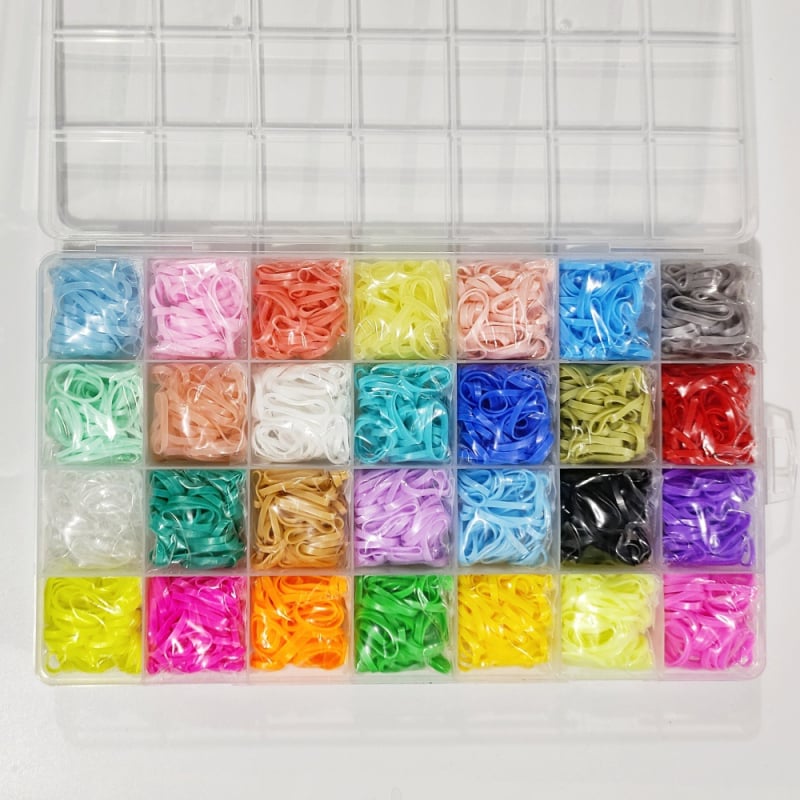 Гумени ластици за коса - висока еластичност, полирана повърхност, смесени материали, пролет 2025