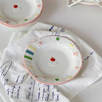 Kerámiás tál, aláglazúros szín, INS stílus, szabálytalan forma, mikrohullámú sütőbe tehető