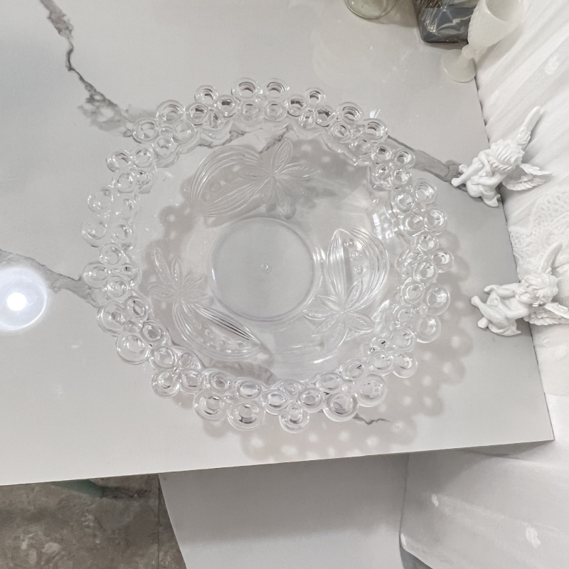 Platou de fructe din plastic, design neregulat, tavă de nuntă, stil european