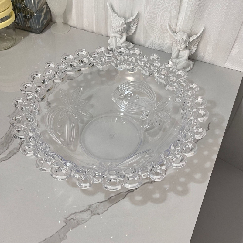 Platou de fructe din plastic, design neregulat, tavă de nuntă, stil european