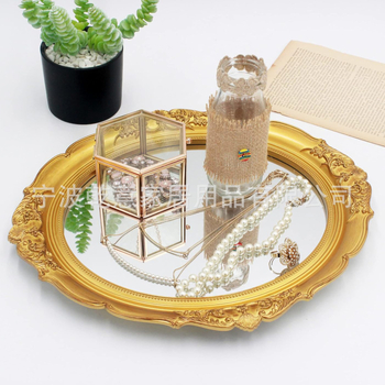 Ρετρό μεταλλικό τοίχικο καθρέφτης από σίδηρο — Qianyi, διακοσμητικό τοίχου για σαλόνι, υπνοδωμάτιο και διάδρομο