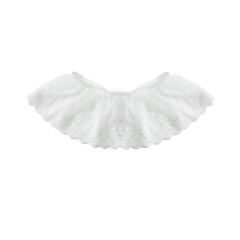 Dječji čipkasti dodatak za odjeću | Najlon, Jednobojni uzorak, Uzrast 0–6 godina, Ljeto 2025