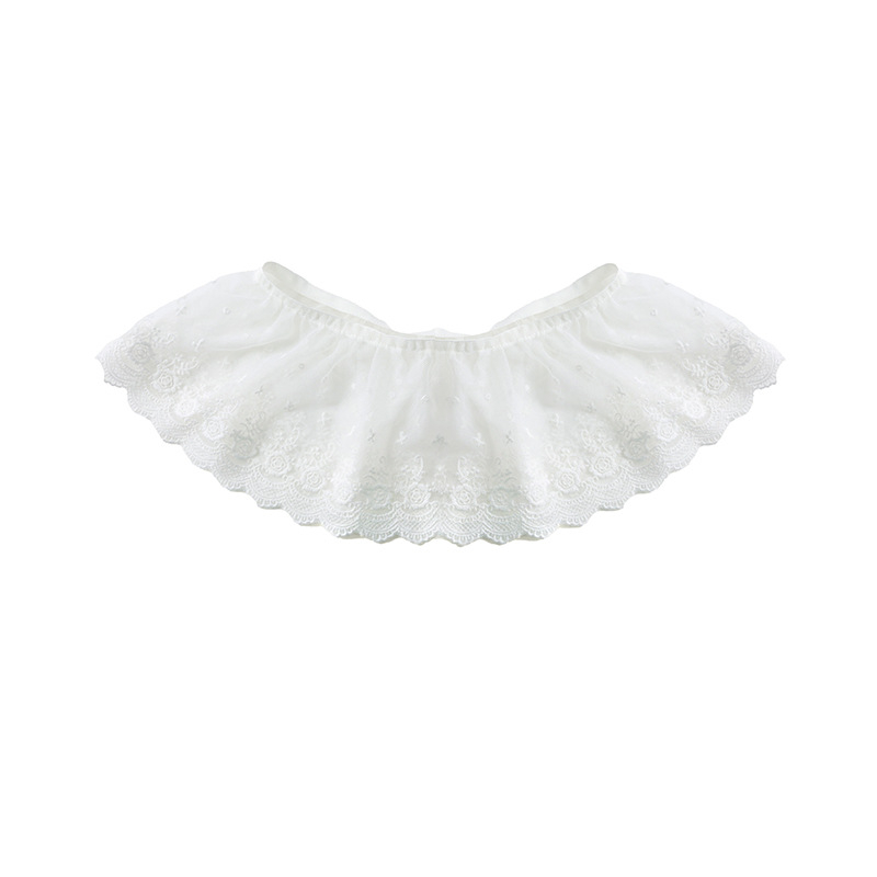 Dječji čipkasti dodatak za odjeću | Najlon, Jednobojni uzorak, Uzrast 0–6 godina, Ljeto 2025