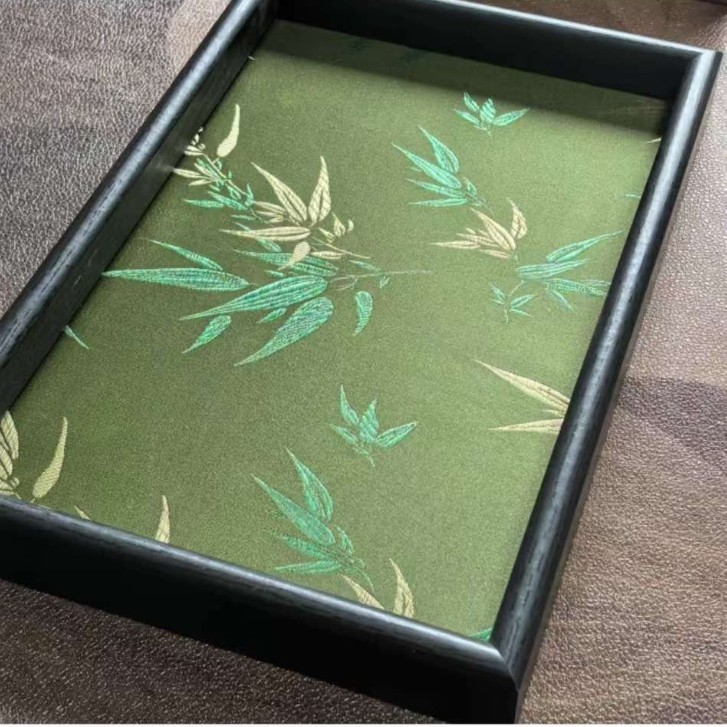 Δίσκος σερβιρίσματος από πλαστικό • Νέο κινεζικό στυλ • διακοσμητική επιφάνεια με μοτίβο φύλλων μπαμπού • Συσκευασία: Κανονική • Προσαρμογή: Όχι (Υλικό: Πλαστικό; Στυλ: Νέο Κινέζικο Στυλ; Επιφάνεια: Άλλη τεχνολογία; Συσκευασία: Κανονική; Προσαρμογή: Όχι)