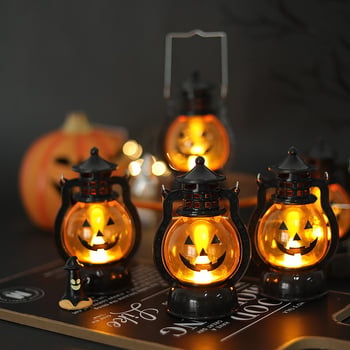 Halloween ukras za tortu s plug-inom – Prenosni lampion od buče, crtani stil, rekviziti za scenu (Materijal: Drugo; IP dopuštenje: Ne; Kategorija: Ukras za tortu s plug-inom; Kategorija proizvoda: Rekviziti scene)