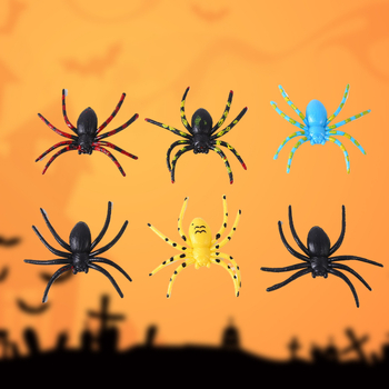 Jucărie păianjen de Halloween, decor exterior pentru petrecere – accesorii pentru amenajarea spațiului, din plastic
