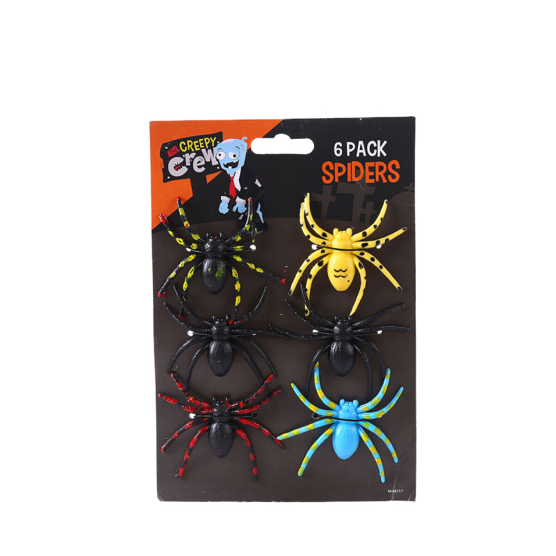 Jucărie păianjen de Halloween, decor exterior pentru petrecere – accesorii pentru amenajarea spațiului, din plastic