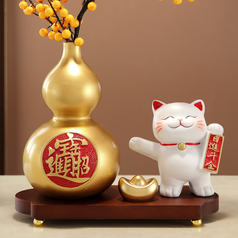 Ukrasna tikva za blagostanje - smola, ručna izrada, moderni minimalistički stil, kod proizvoda Msctm8s4