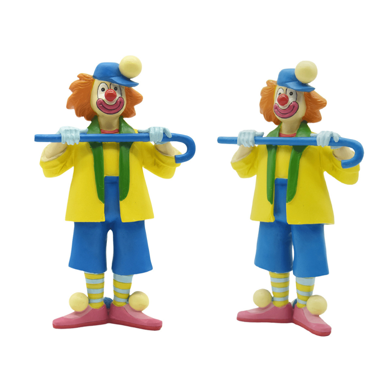 Figura klauna od smole za barsku stolnu ploču - moderni minimalistički stil, pogodna za rođendan ili zabavu.