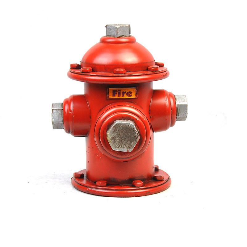 Ódon ónlemez tűzcsap modell persely – retro dekoráció bár/kávézóhoz, otthoni dekoráció (születésnapi ajándék, emlék)