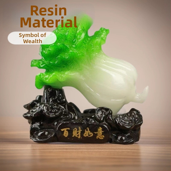 Jiushun ķīniešu stila dekoratīvā figūriņa no sveķiem, gravēta un roku krāsota