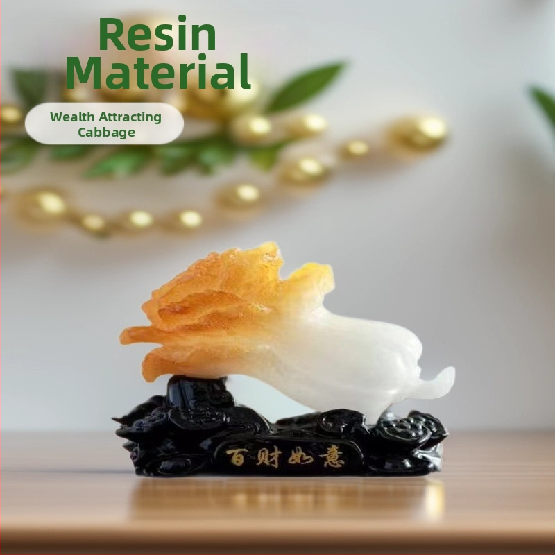 Jiushun ķīniešu stila dekoratīvā figūriņa no sveķiem, gravēta un roku krāsota