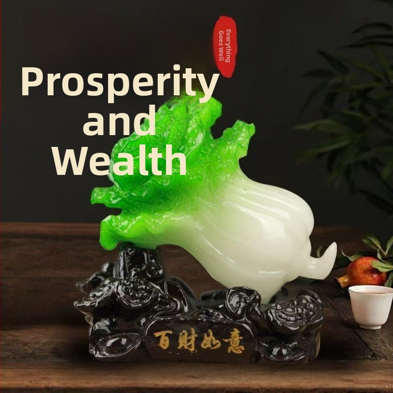 Jiushun ķīniešu stila dekoratīvā figūriņa no sveķiem, gravēta un roku krāsota