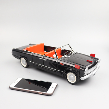 Ornament model de mașină Red Flag Cabriolet, lucrat manual de Tang sect handicrafts, din tablă de tin, decor pentru casă, stil clasic