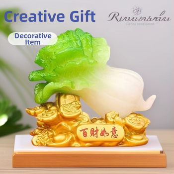 Dervos stalo dekoras — Kinų stiliaus, graviruotas ir rankomis dažytas