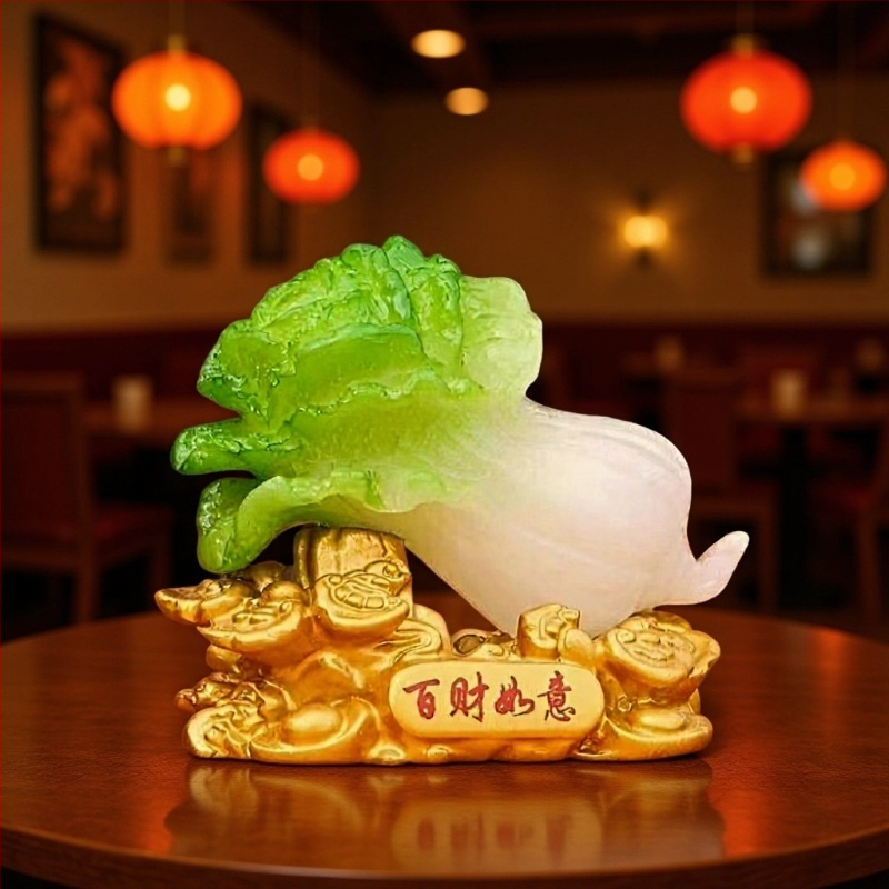 Dervos stalo dekoras — Kinų stiliaus, graviruotas ir rankomis dažytas