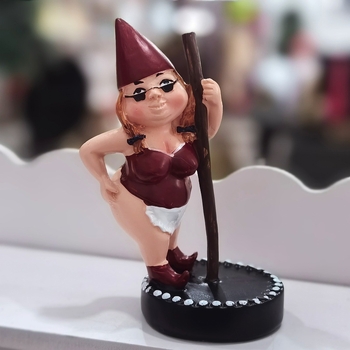 Figura plesačice na šipki, sintetička smola, crtani stil, rukotvoren od smole, kartonska ambalaža