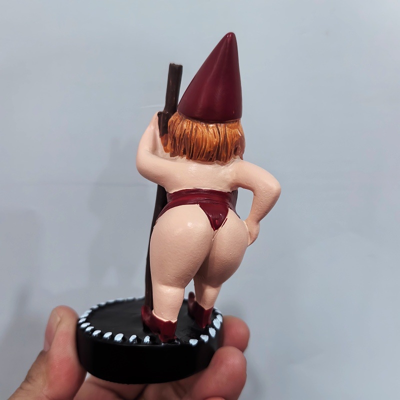 Figura plesačice na šipki, sintetička smola, crtani stil, rukotvoren od smole, kartonska ambalaža