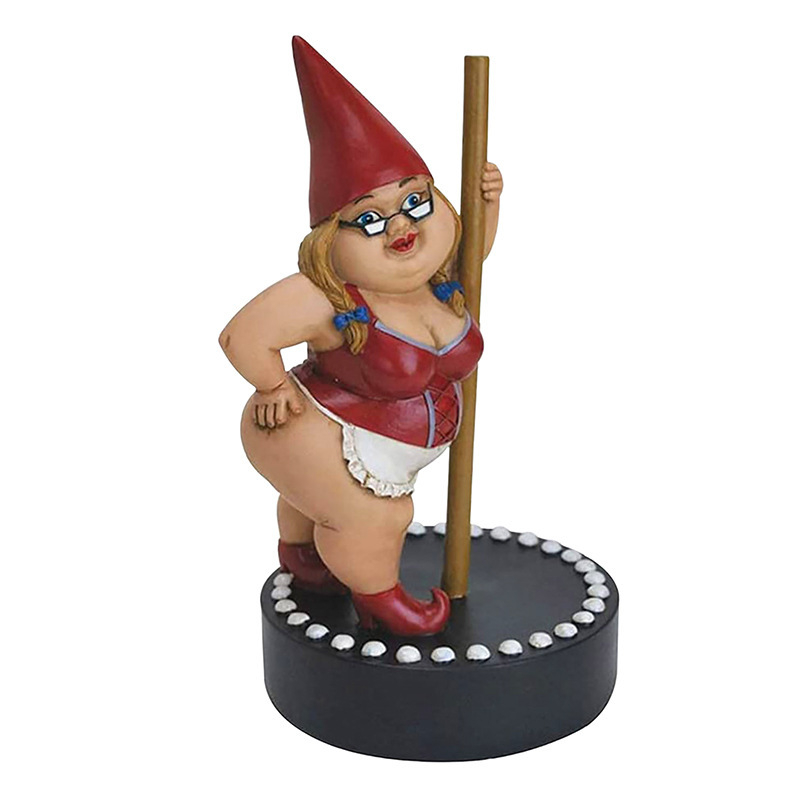 Figura plesačice na šipki, sintetička smola, crtani stil, rukotvoren od smole, kartonska ambalaža