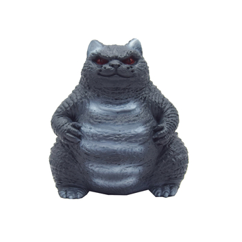Sculptură de grădină din rășină: Godzilla cu cap de pisică, monstru de Halloween, stil artă modernă