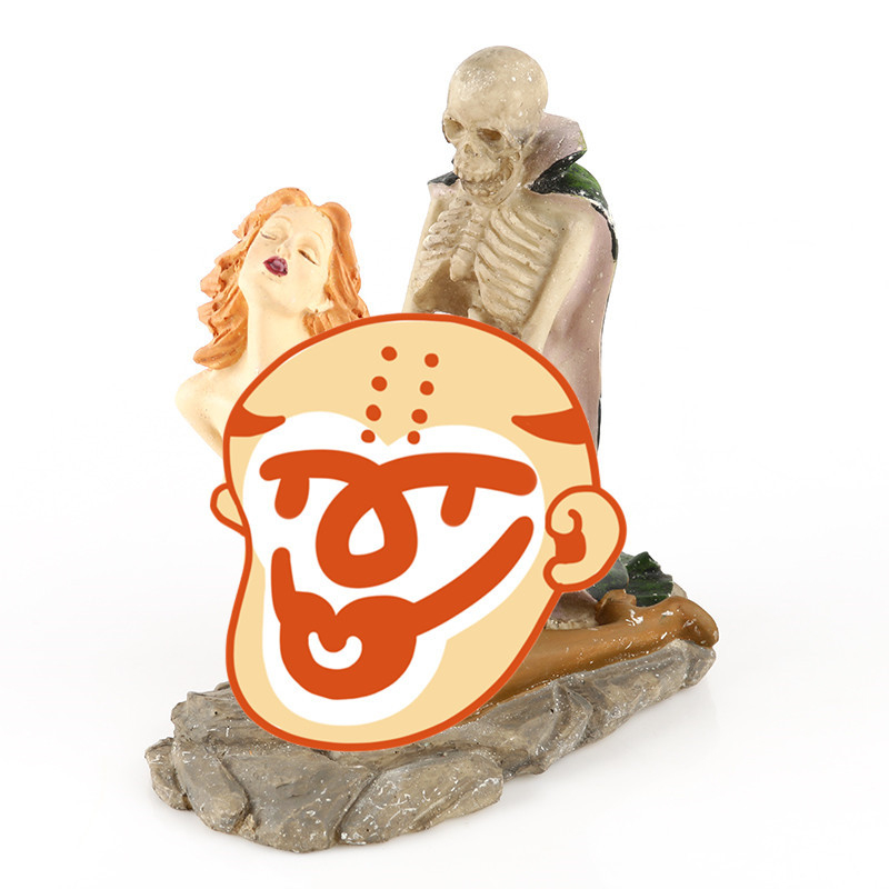 Gyanta figura – férfi és női testet ábrázoló karakterek, Halloween dekoráció bárhoz és otthonhoz, Rushen márka; anyag: szintetikus gyanta; gyártási folyamat: gyanta öntés; kategória: karakterek