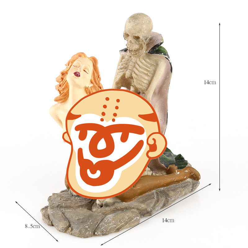 Gyanta figura – férfi és női testet ábrázoló karakterek, Halloween dekoráció bárhoz és otthonhoz, Rushen márka; anyag: szintetikus gyanta; gyártási folyamat: gyanta öntés; kategória: karakterek