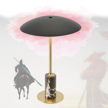 LED φωτιστικό γραφείου από σφυρήλατο σίδερο με διακόπτη αφής, ακρυλική σκιά, νυχτερινό φως με μπαταρία για υπνοδωμάτιο, μελέτη, ξενοδοχείο, καφέ