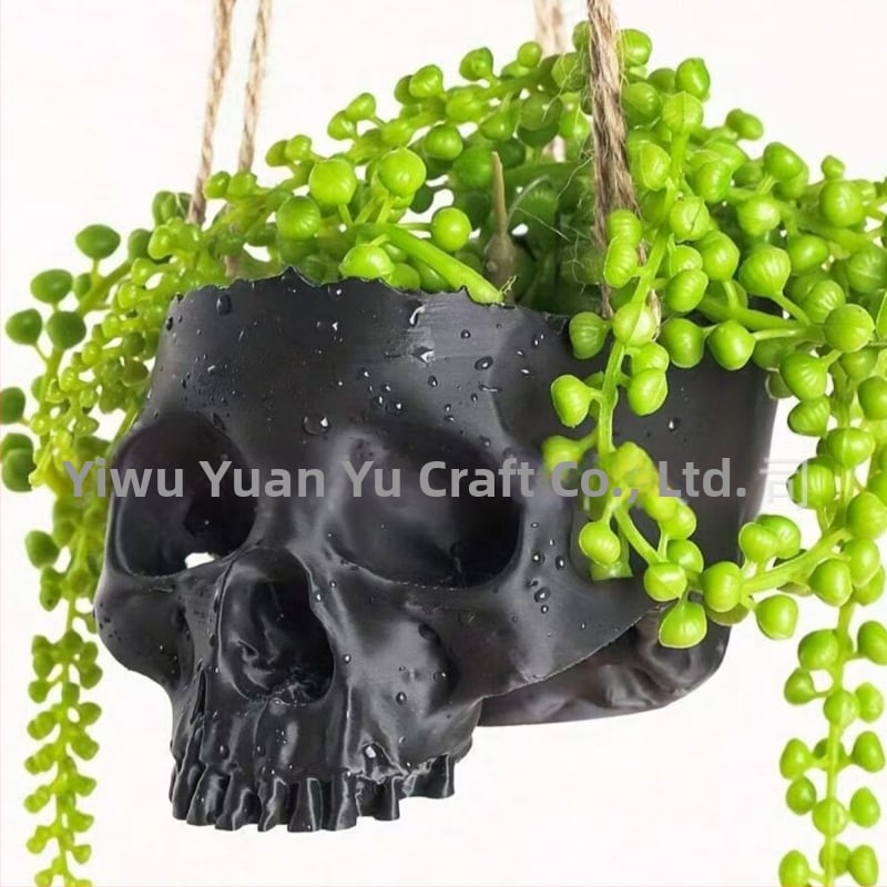 Смолен череп реквизит за Хелоуин – декоративен аксесоар за бар и стая; материал: смола; марка Far away; категория: Resin crafts; опаковка: картон