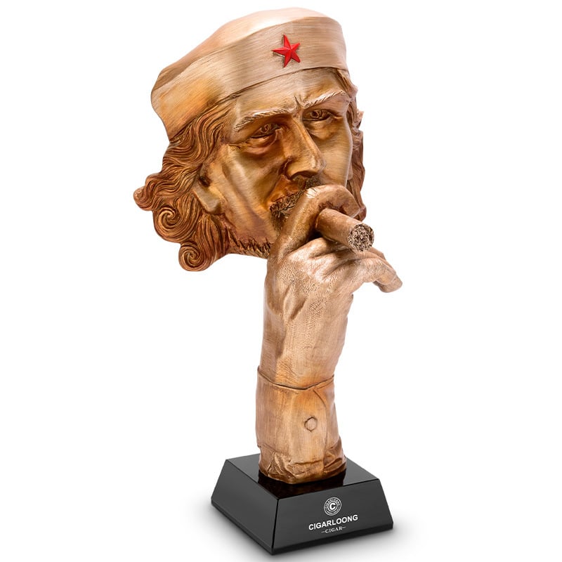 Кубинска пура – медна скулптура с ретро абстрактен стил в китайски дизайн за бар, клуб или домашна декорация | CLA-23HH1 | Подходящ подарък за рожден ден и Коледа