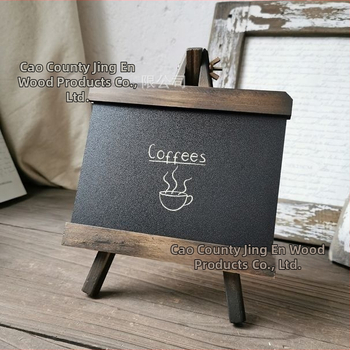 Jingen Wood Products – Vienpusė medinė juodai lenta baro stalui, medinis rėmas ir panelė, šiaurės europos retro stilius, rankų dažyta