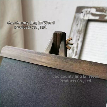 Jingen Wood Products – Vienpusė medinė juodai lenta baro stalui, medinis rėmas ir panelė, šiaurės europos retro stilius, rankų dažyta