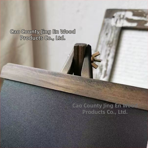 Jingen Wood Products – Vienpusė medinė juodai lenta baro stalui, medinis rėmas ir panelė, šiaurės europos retro stilius, rankų dažyta