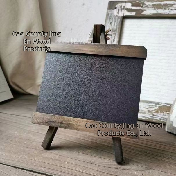 Jingen Wood Products – Vienpusė medinė juodai lenta baro stalui, medinis rėmas ir panelė, šiaurės europos retro stilius, rankų dažyta