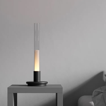 Nordiska stila galda lukt lampiņa ar korpusu no alumīnija + stikla, modelis Candle Table Lamp, spriegums ≤36V, DIY, nakts gaisma, apkārtnes gaisma