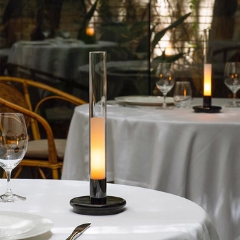 Nordiska stila galda lukt lampiņa ar korpusu no alumīnija + stikla, modelis Candle Table Lamp, spriegums ≤36V, DIY, nakts gaisma, apkārtnes gaisma