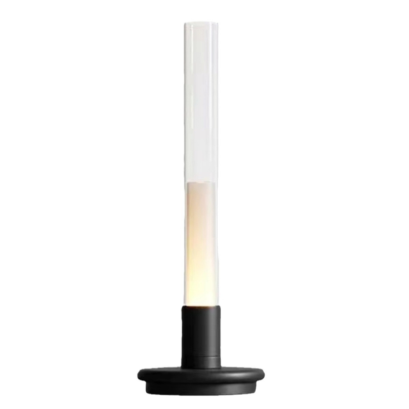 Nordiska stila galda lukt lampiņa ar korpusu no alumīnija + stikla, modelis Candle Table Lamp, spriegums ≤36V, DIY, nakts gaisma, apkārtnes gaisma