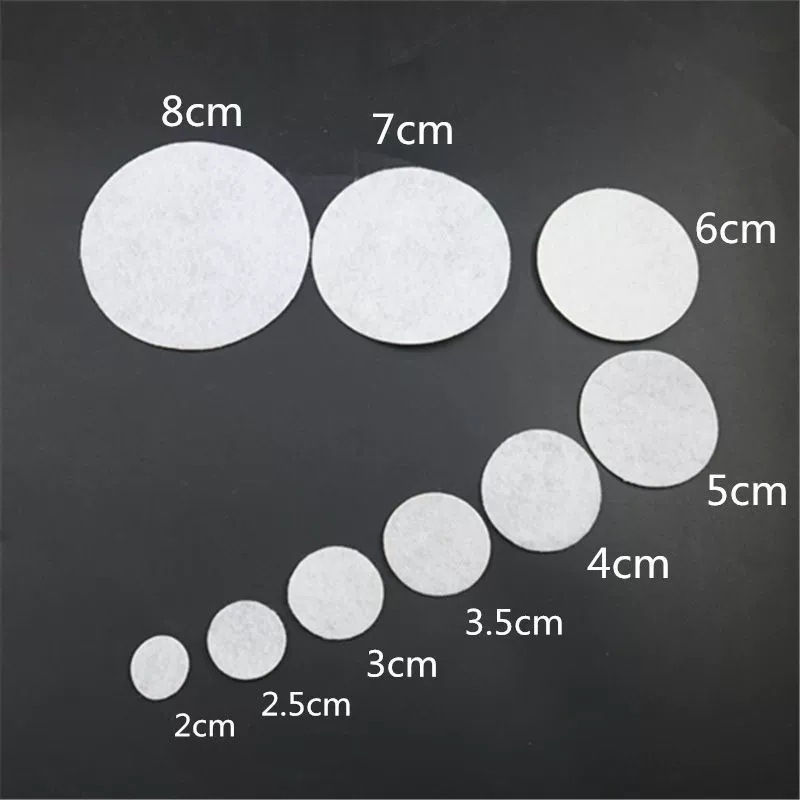 Patch za kapu, disk od neuvijenog tekstila, površinska montaža, kružni oblik, prirodni stil