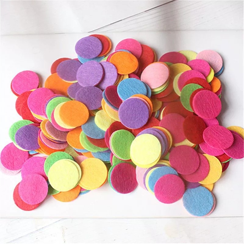 Patch za kapu, disk od neuvijenog tekstila, površinska montaža, kružni oblik, prirodni stil