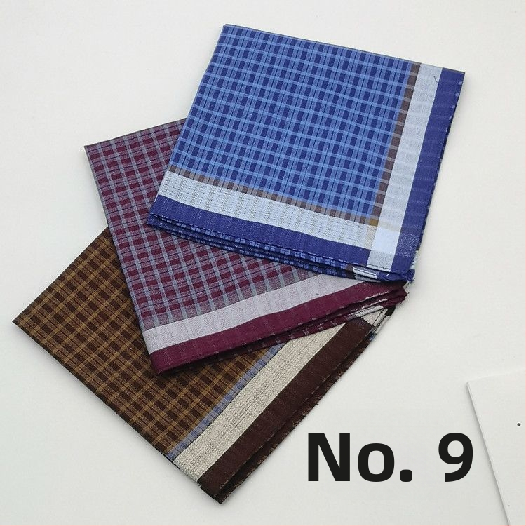 Kišeninė servetėlė, klasikinis languotas raštas, plona ir minkšta medvilninė medžiaga, Unique prekės ženklas, pavasaris 2025