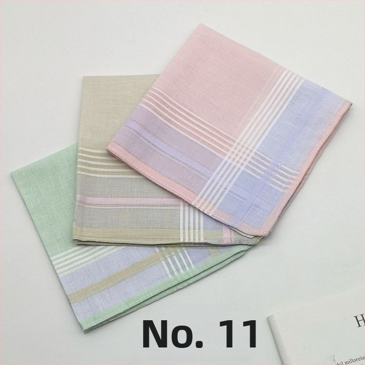 Kišeninė servetėlė, klasikinis languotas raštas, plona ir minkšta medvilninė medžiaga, Unique prekės ženklas, pavasaris 2025