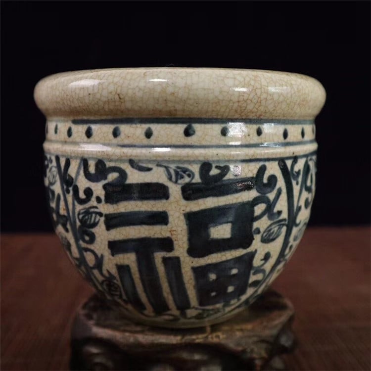 Porcelanska kasica u stilu Nacionalni vjetar, brenda Juanzi Jewelry Jade (Porcelan; Stil: Nacionalni vjetar; Marka: Juanzi Jewelry Jade; Motiv: sretni znakovi; Pogodno kao poklon za novi dom)