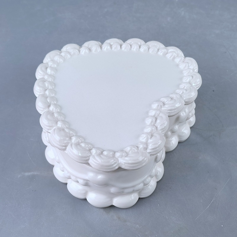 Qh porcelanska kutija za nakit, posuda — moderna jednostavnost, za prstenje, naušnice i ogrlice