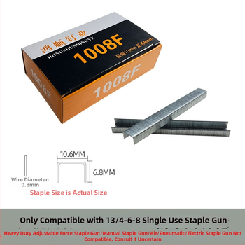 Rokas naglu pistole ar U formas nagiem, kods 1008F, kastē 2200 naglas