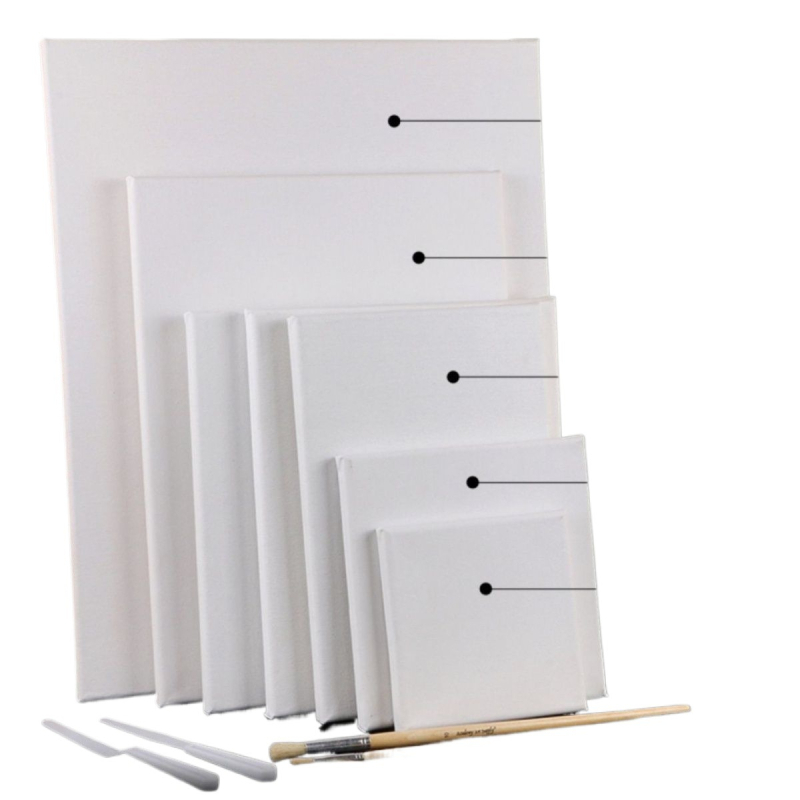 Eļļas gleznu kadrs ar audeklu – ciets koka rāmis ar kokvilnas-liniena audeklu eļļas/akril-gleznošanai