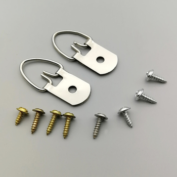 Kovový nástenný pendant pre rám fotky, model WJ.010, skrutkové upevnenie, dvojvrstvový dizajn, nosnosť 10 kg