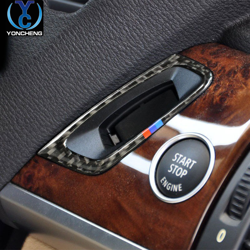 BMW X5 X6 oglekļa šķiedras atslēgas atvēruma apdare iekšējai (E70/E71) – pielāgojama